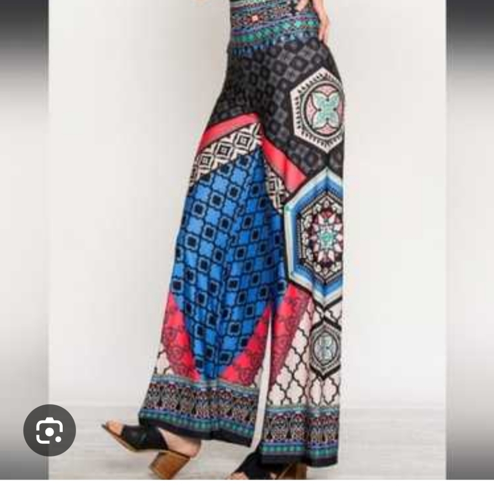 Flying Tomato Palazzo Wide Leg Women's Pants Size 2x Funky Boho Flowy